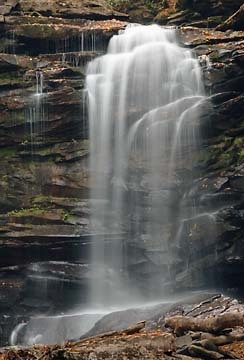 Waterfall, West Virginia : Views of the Land : Evelyn Jacob Photography