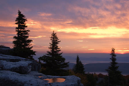 Sunrise at Bear Rocks, Dolly Sods, West Virginia : Views of the Land : Evelyn Jacob Photography